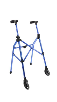 Cornflower blue anodic pulley four-side converging walker, model: Ym-c33-
